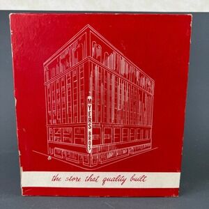 Myers Bros Vintage Gift Box Red 11x12x2 Department Store Memorabilia Good‎